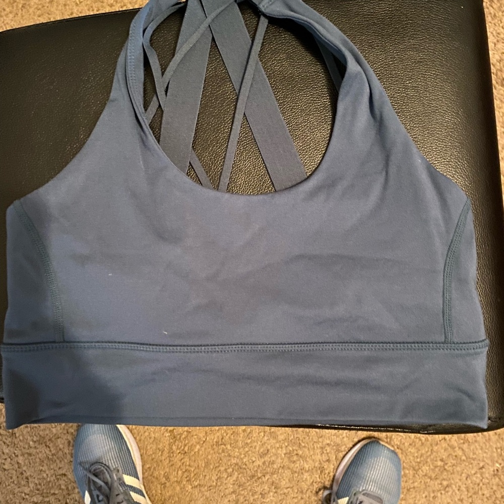 Balance athletica sports bra, pretty blue color, size medium
